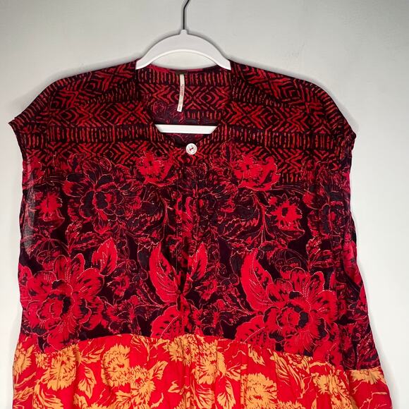 Free People Tiered Tunic Top Size Small - Picture 6 of 8